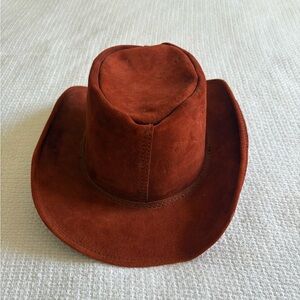 Rust Leather Cowboy Hat